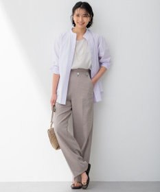 23区 【Oggi4月号掲載/洗える】CANCLINI バンドカラー シャツ