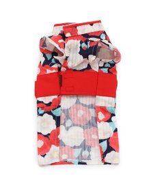 PET PARADISE 犬の服 夏 犬服 浴衣 椿柄 赤 【中型犬】 【大型犬】