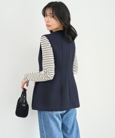 UNFILO L 【VERY×UNFILOコラボ】BEAUTY FORM JERSEY+ ペプラムジレ