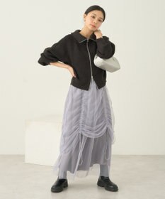 earth music&ecology ２ｗａｙドロストチュールスカート