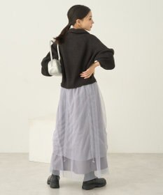 earth music&ecology ２ｗａｙドロストチュールスカート