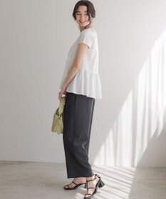 組曲 【WEB限定】トリコットジャージー ペプラムカットソー