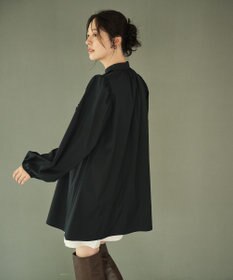 #Newans 【シワになりにくい/洗濯機可能】ロングフリルチュニック