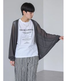 AMERICAN HOLIC ニュアンスメッシュニットカーディガン