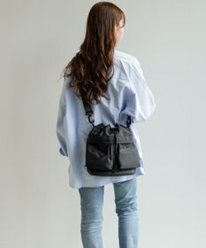 ACE BAGS & LUGGAGE JEWELNA by Jewelna Rose ナイロン巾着バッグ 16201 軽量 2WAY ハンドバッグ ショルダーバッグ