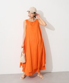 CRAFT STANDARD BOUTIQUE インド綿混フレアワンピース