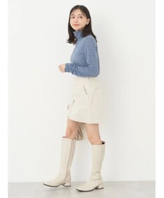 earth music&ecology 起毛レースハイネックインナー