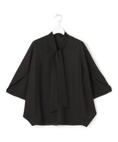 ICB 【新色追加・WEB限定カラーあり】FluidBackSatin ドルマンスリーブボウタイブラウス