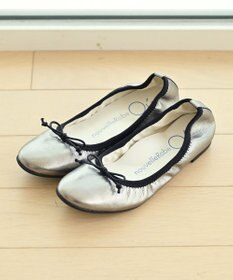 nouvelleRobe Oū サイズ追加【本革・高反発】Round ラウンドトゥ メタリックバレエシューズ