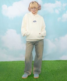 WEGO 【ユニセックス着用ITEM】ハートモチーフプルパーカー