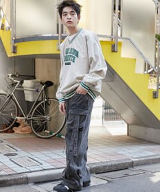 WEGO ナイロンカレッジプルオーバー