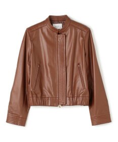 BEIGE， 【andGIRL 秋号掲載】CLYDE / ステッチデザインラムレザーブルゾン