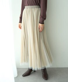 YECCA VECCA レイヤードチュールマーメイドスカート