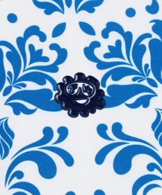 PW CIRCULUS 【吸水速乾 / UV遮蔽率99.5% UVカット / ストレッチ】【WOMEN】DELFT総柄 ロングスリーブモックT ゴルフウェア レディース