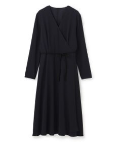 BEIGE， 【洗える】SENTIER / バックサテンカシュクールワンピース