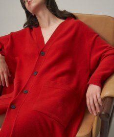 ATON MERINO COLLEGE KNIT | オーバーサイズカーディガン