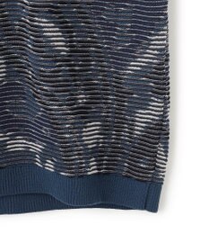 JOSEPH HOMME オリエンタルブラインドジャガード　クルーネック半袖ニットTEE