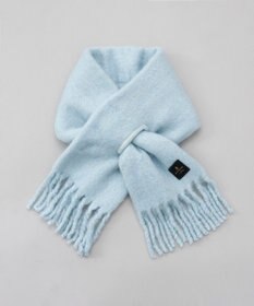 LANVIN en Bleu ファー マフラー ホワイト・ブラウン AURORA-accent｜【 LANVIN en Bleu (ランバン オン ブルー)】モコモコ