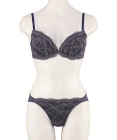 San-ai Resort（三愛水着楽園） 【SALE】クラシカルレースふわもりブラセット 【northerly】