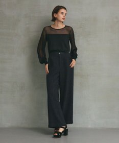 GRACE CONTINENTAL ラメコンビシアーニット