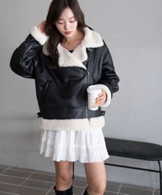 WEGO 【25年秋冬新作】フェイクムートンボアジャケット