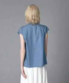 GRACE CONTINENTAL シアーデニムボウタイブラウス