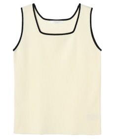 Green Parks ノースリーブスクエアニットプルオーバー