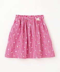 ANY KIDS ギンガム 発泡プリント スカート