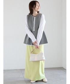 Te chichi レースペプラムベスト