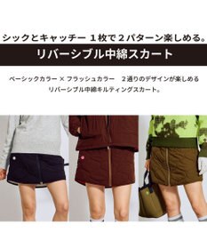 PW CIRCULUS 【WOMEN】キルティング中綿リバーシブルスカート  ゴルフウェア レディース