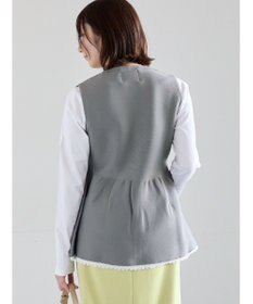 Te chichi レースペプラムベスト