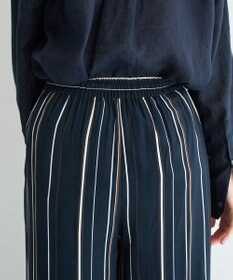 YECCA VECCA アートプリントスリットワイドパンツ