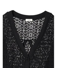 earth music&ecology ラッセルレースカーディガン