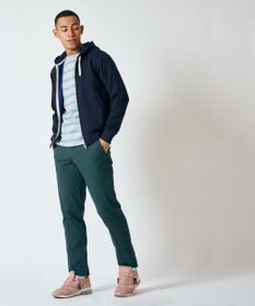 J.PRESS MEN オーガニックコットントリコチンストレッチ スローンパンツ