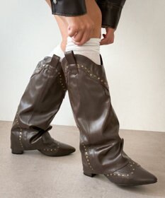 WEGO ウエスタンカバーロングブーツ