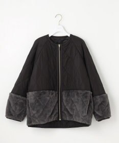 ANY SIS フェイクファーコンビキルティング アウター