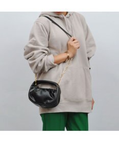 UNBILLION cachecache ハーフムーンギャザー2wayミニショルダー