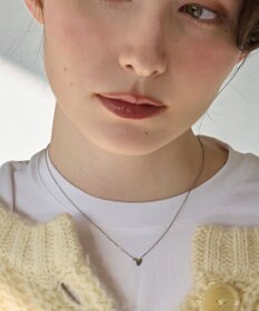 Phoebe 【金属アレルギー対応】スリークハートネックレス　シルバー/サージカルステンレス