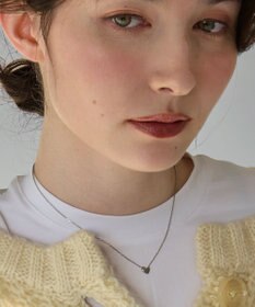 Phoebe 【金属アレルギー対応】スリークハートネックレス　シルバー/サージカルステンレス