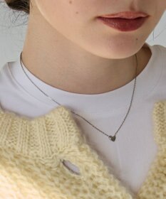 Phoebe 【金属アレルギー対応】スリークハートネックレス　シルバー/サージカルステンレス