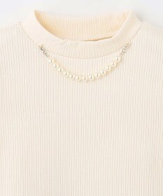 ANY KIDS パール付きペプラムトレーナー