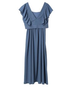 earth music&ecology ＳＥＴ２点　フリルショルダーツーピースワンピース