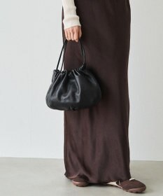 russet レザー巾着4WAYショルダーバッグ(CE-1454)