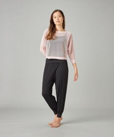 Chacott 【ノーソーイングニット】7分袖メッシュニットTシャツ