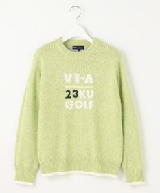 23区GOLF 【WOMEN】【蓄熱裏地付き】ウールブレンド クルーネック ニット