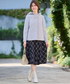 ANY SIS 【洗える】ベルトポイントフレア スカート