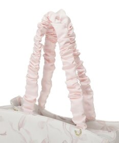 Maison de FLEUR リボン柄ギャザーハンドルスクエアトート