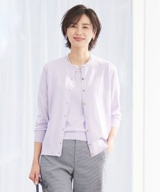 J.PRESS LADIES S 【洗える】 BASIC HI-COTTON カーディガン