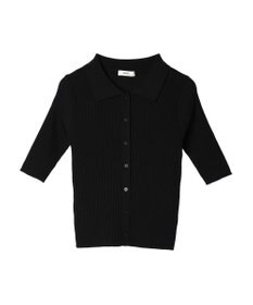 earth music&ecology リブコンパクトカーディガン