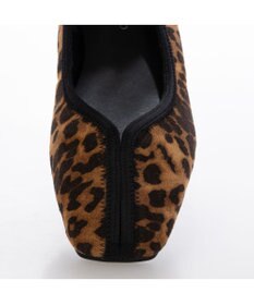 MODE ET JACOMO <carino>スクエアトゥ切り替えデザインフラットパンプス